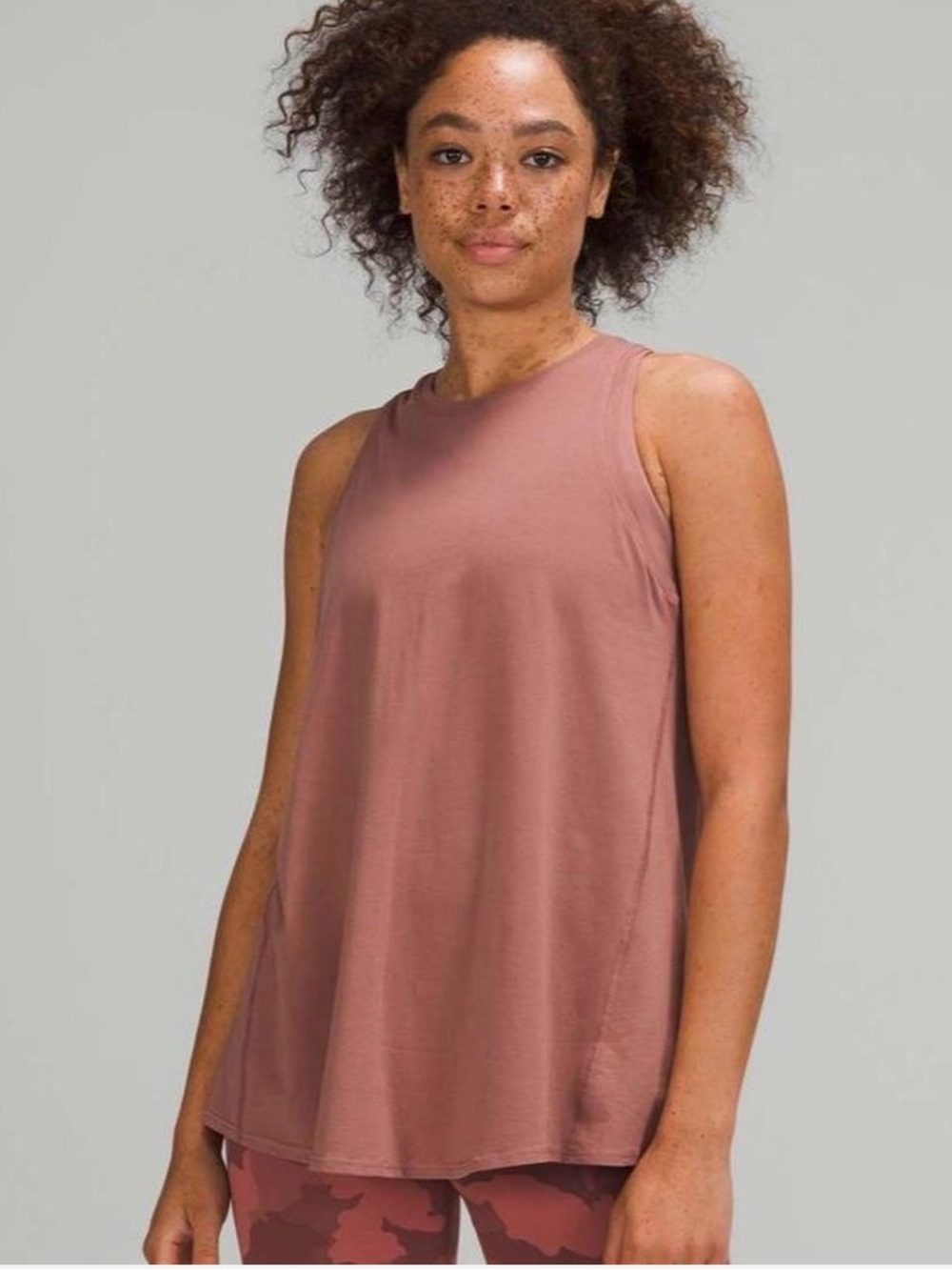lululemon athletica Sleeveless Swing Tank in Dusty Rose